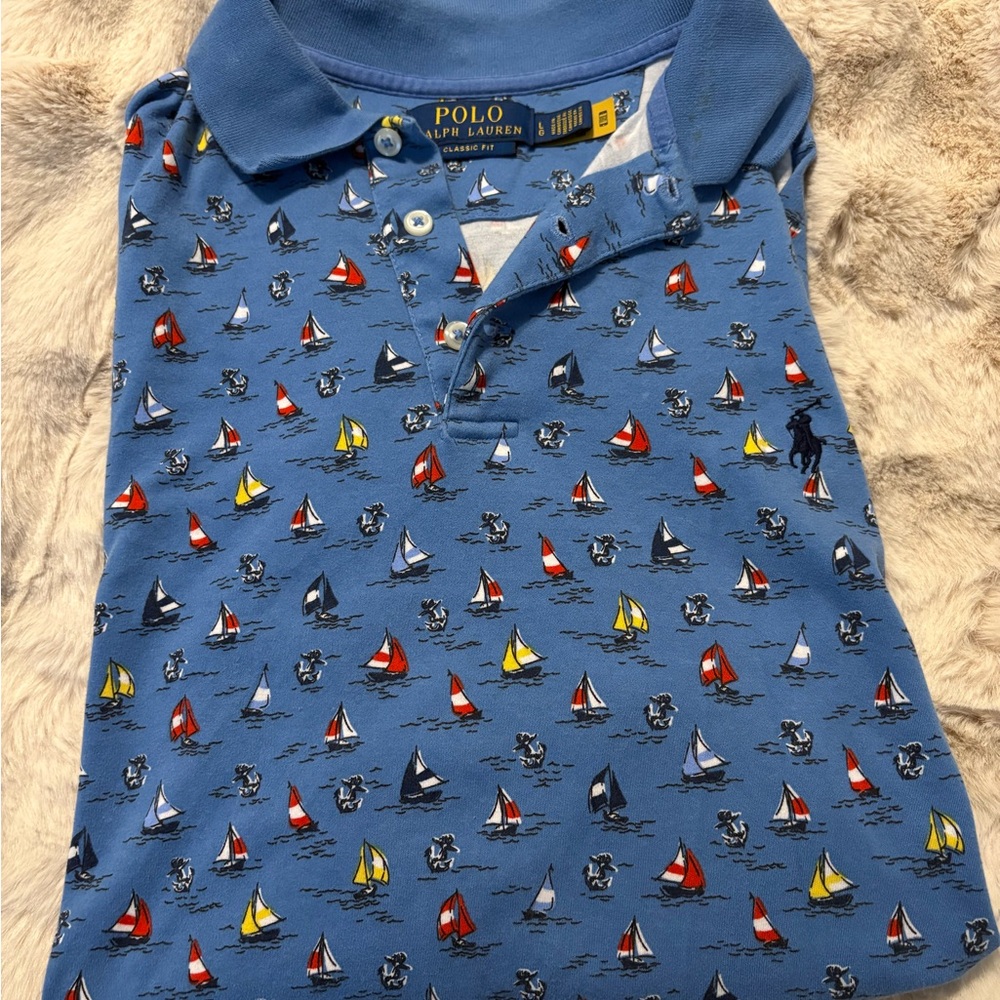 POLO RALPH LAUREN MEN'S POLO SHIRT BUNDLE – SIZE L (2 SHIRTS)